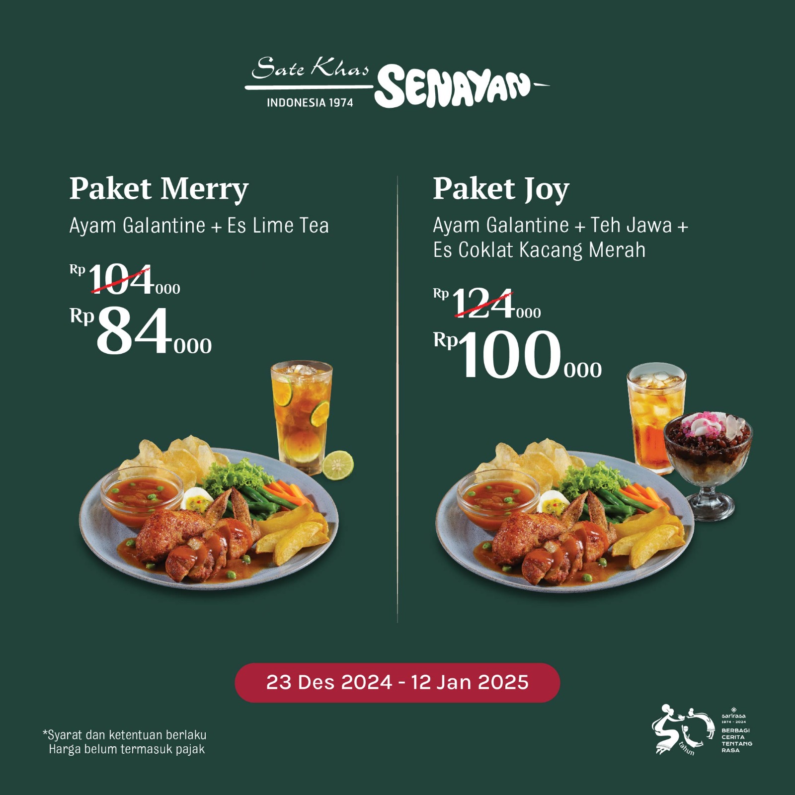 Sate Khas Senayan Special Price Christmas And New Year Central Park Mall Jakarta