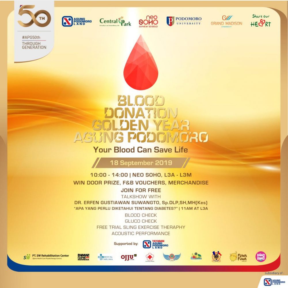 BLOOD DONATION 2019 | CENTRAL PARK MALL JAKARTA