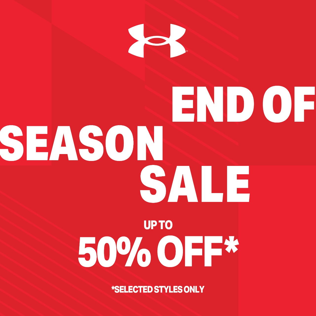 UNDER ARMOUR END OF SEASON SALE Up to 50% for selected items. | CENTRAL ...