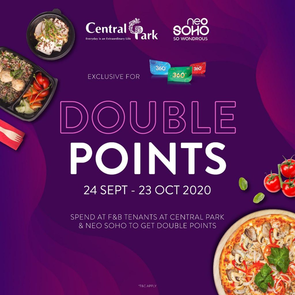 EXCLUSIVE FOR 360 CLUB MEMBERS DOUBLE POINTS CENTRAL PARK MALL JAKARTA